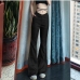 1Fitted Solid Women Flare Pants