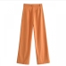 6Ladies Wide Leg Solid High Waisted Pants