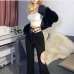 5Personalized Chain Cut Out High Waisted Long Pants