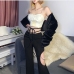 6Personalized Chain Cut Out High Waisted Long Pants