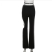 9Personalized Chain Cut Out High Waisted Long Pants