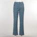 8Ripple Printed High Waist Long Pants For Women