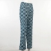 9Ripple Printed High Waist Long Pants For Women