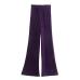6Sexy High Waist Ruched Straight Long Pants