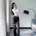 8Sexy High Wast Hollow Out Bootcut Long Pants