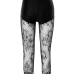 7Sexy Women Skinny Lace Patchwork Ninth Pants