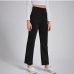 1Simple Design Corduroy  Black Straight Pants For Women