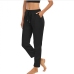 3Sporty Drawstring Straight Leg Track Pants For Women