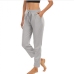 6Sporty Drawstring Straight Leg Track Pants For Women