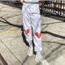 4Street Heart Print Drawstring Long Women's Sweatpants