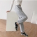 8Street Loose Drawstring High Waist Grey Sweatpants