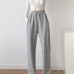 1Street Loose Drawstring High Waist Grey Sweatpants