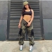 4Street Pockets Camouflage Loose Cargo Pants For Women 