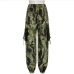 9Street Pockets Camouflage Loose Cargo Pants For Women 