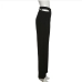 8Trendy Straight Black Hollow Out Long Pants