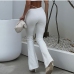 6Urban Outdoor White Flare Ladies Long Pants