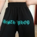 6Versatile Letter High Rise Straight Leg Pants