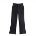 13Women Solid High Rise Bootcut Long Pant Trousers