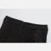 6Black Sequined  Short Pants For Women