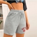 6Casual Printed Loose  Drawstring Short Pants For Women