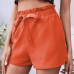 17Leisure Summer Plain Mid Waist Shorts For Women