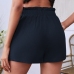 20Leisure Summer Plain Mid Waist Shorts For Women