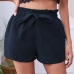 21Leisure Summer Plain Mid Waist Shorts For Women