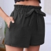 22Leisure Summer Plain Mid Waist Shorts For Women
