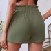 6Leisure Summer Plain Mid Waist Shorts For Women