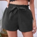 7Leisure Summer Plain Mid Waist Shorts For Women