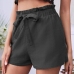 8Leisure Summer Plain Mid Waist Shorts For Women