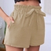 10Leisure Summer Plain Mid Waist Shorts For Women