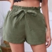 1Leisure Summer Plain Mid Waist Shorts For Women