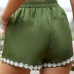 5Loose Patchwork Drawstring Waist Short Pants