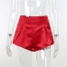 7Solid High Waist Wide Leg Shorts Pants