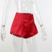 9Solid High Waist Wide Leg Shorts Pants