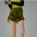 3Summer Ruched Solid Elastic Fly  Hot Short Pants