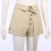 10Vintage Fashionable Cotton Linen Cargo Shorts For Women