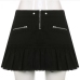 6 Denim Ruffled Patchwork Zipper Sexy Women Skirt