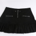 9 Denim Ruffled Patchwork Zipper Sexy Women Skirt