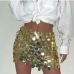 4  Fashion Tassel Geometric Round Sequins Skirt