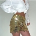 5  Fashion Tassel Geometric Round Sequins Skirt