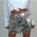 1  Fashion Tassel Geometric Round Sequins Skirt