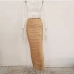 3 Perspective Gauze Pure Color Long Skirts