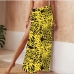 18Beach Animal Print Tie Wrap Loosen Maxi Skirt