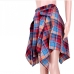 7Beach Irregular Plaid Tie Wrap Short Skirts