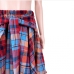 8Beach Irregular Plaid Tie Wrap Short Skirts