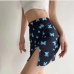 3Black Butterfly Print Short Skirts For Women