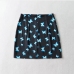 6Black Butterfly Print Short Skirts For Women