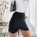 3Black High Waist Drawstring Bodycon Skirts